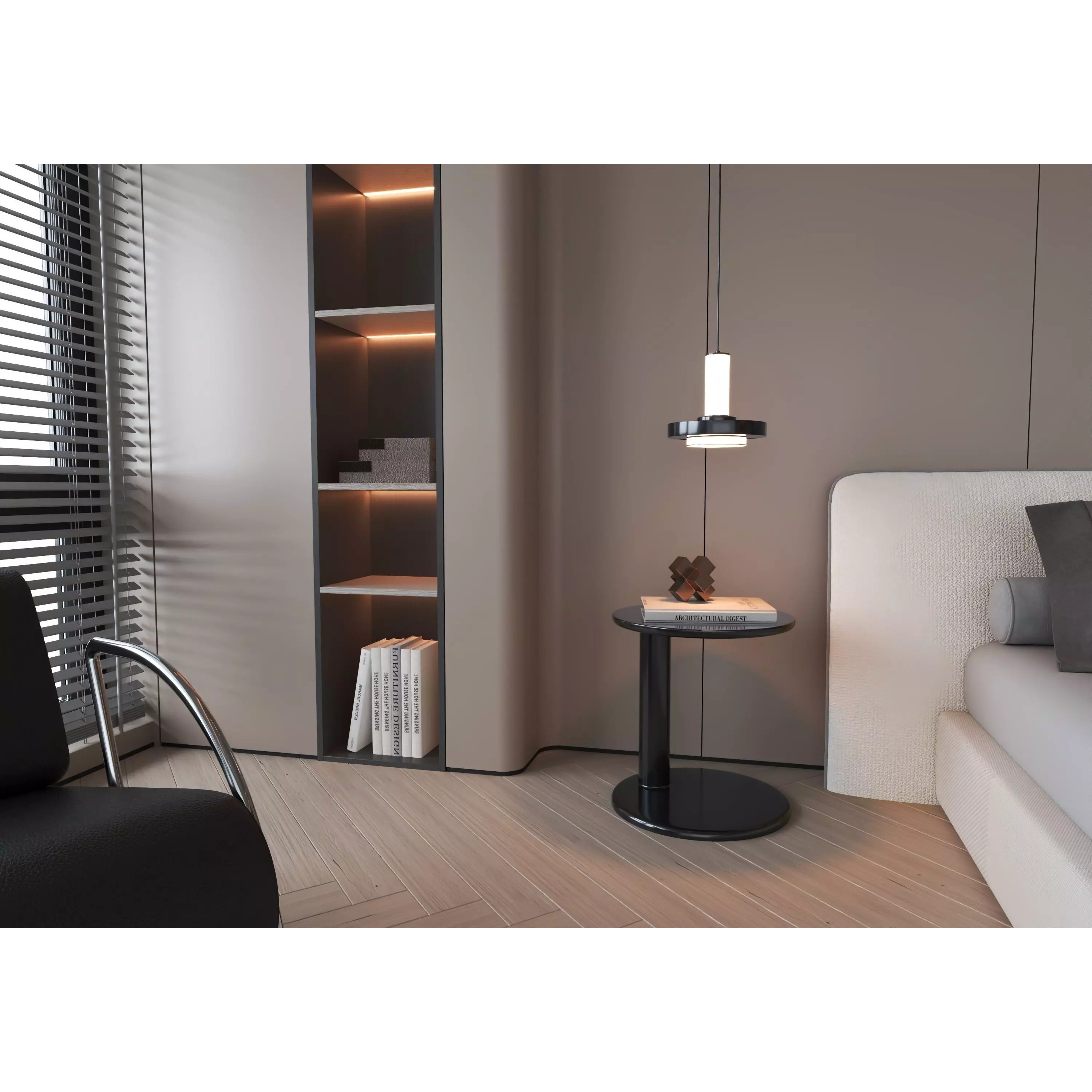 Bedroom Interior 07 - Modern 3D Model - View 9