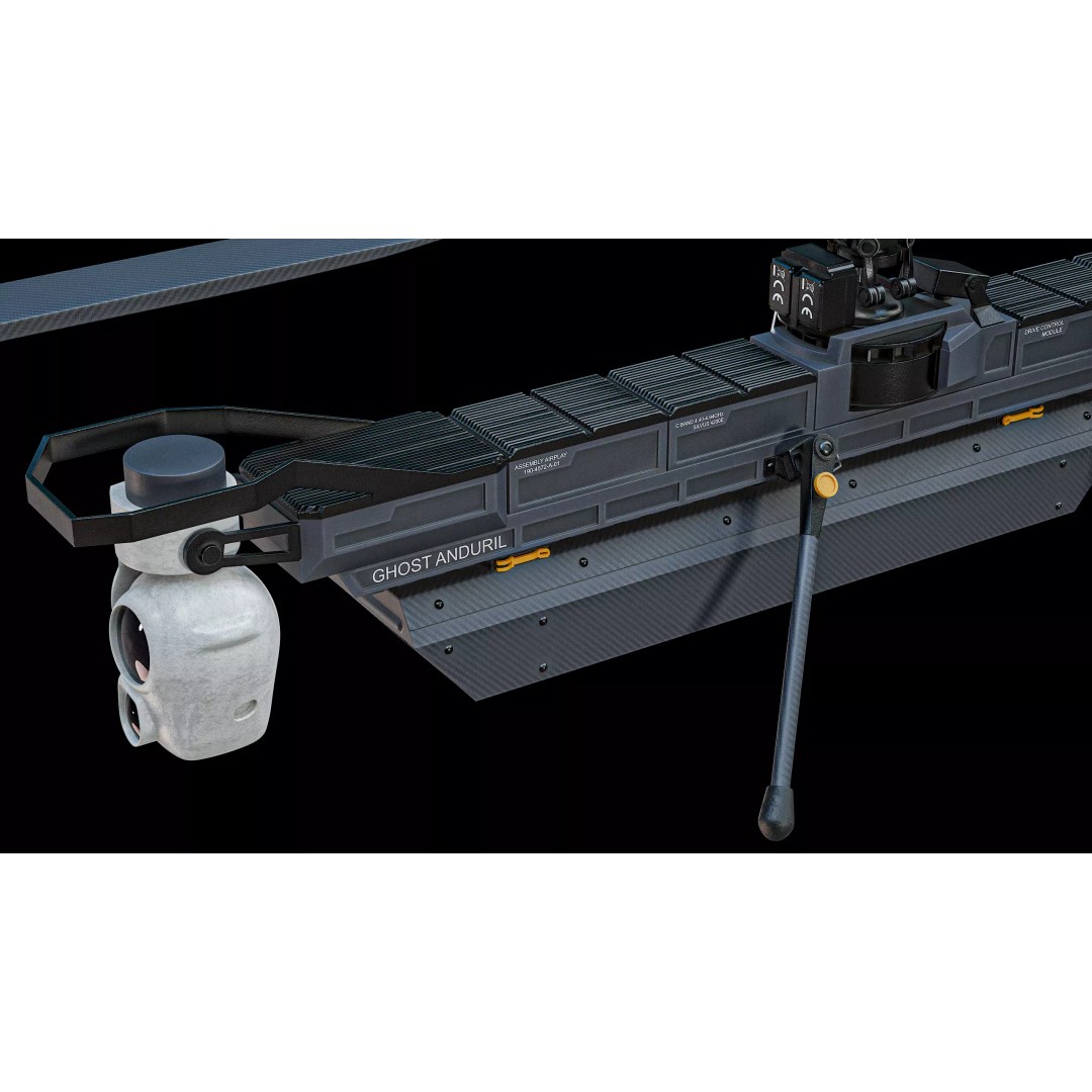 Anduril Ghost Military Drone 3D Model – Low Poly PBR Game Asset, FBX - View 15