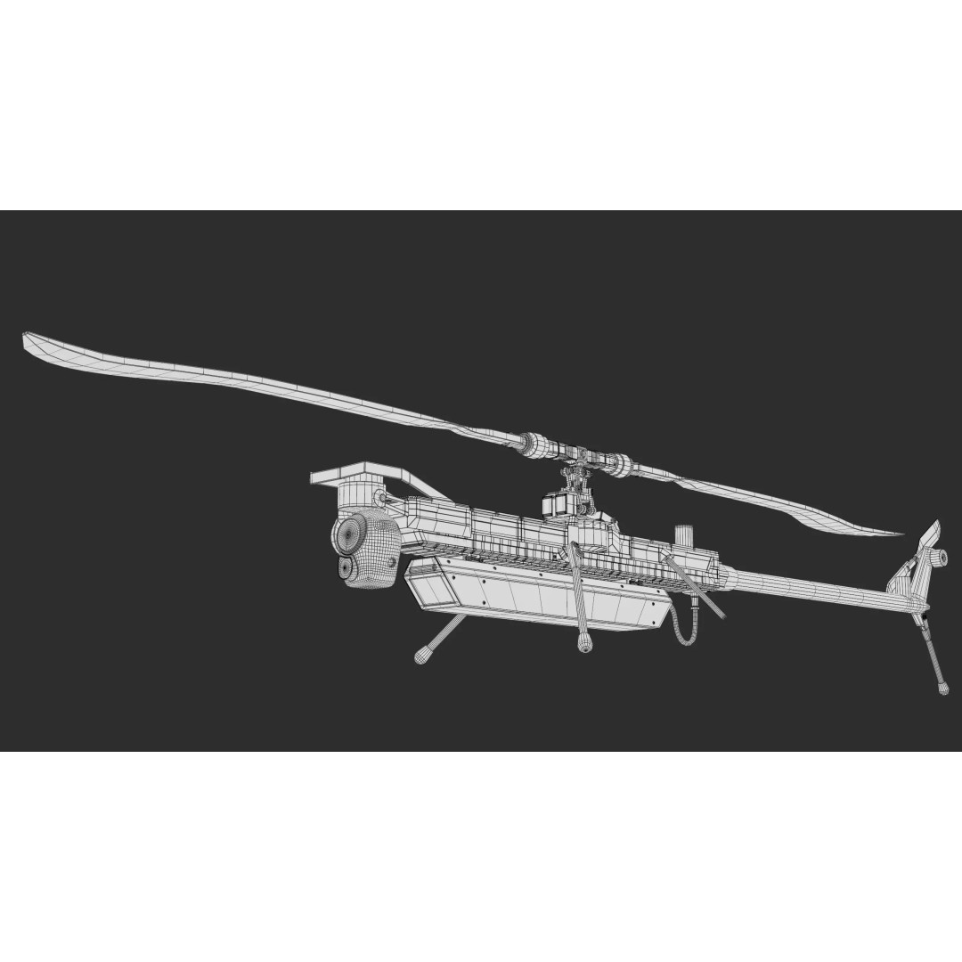 Anduril Ghost Military Drone 3D Model – Low Poly PBR Game Asset, FBX - View 17