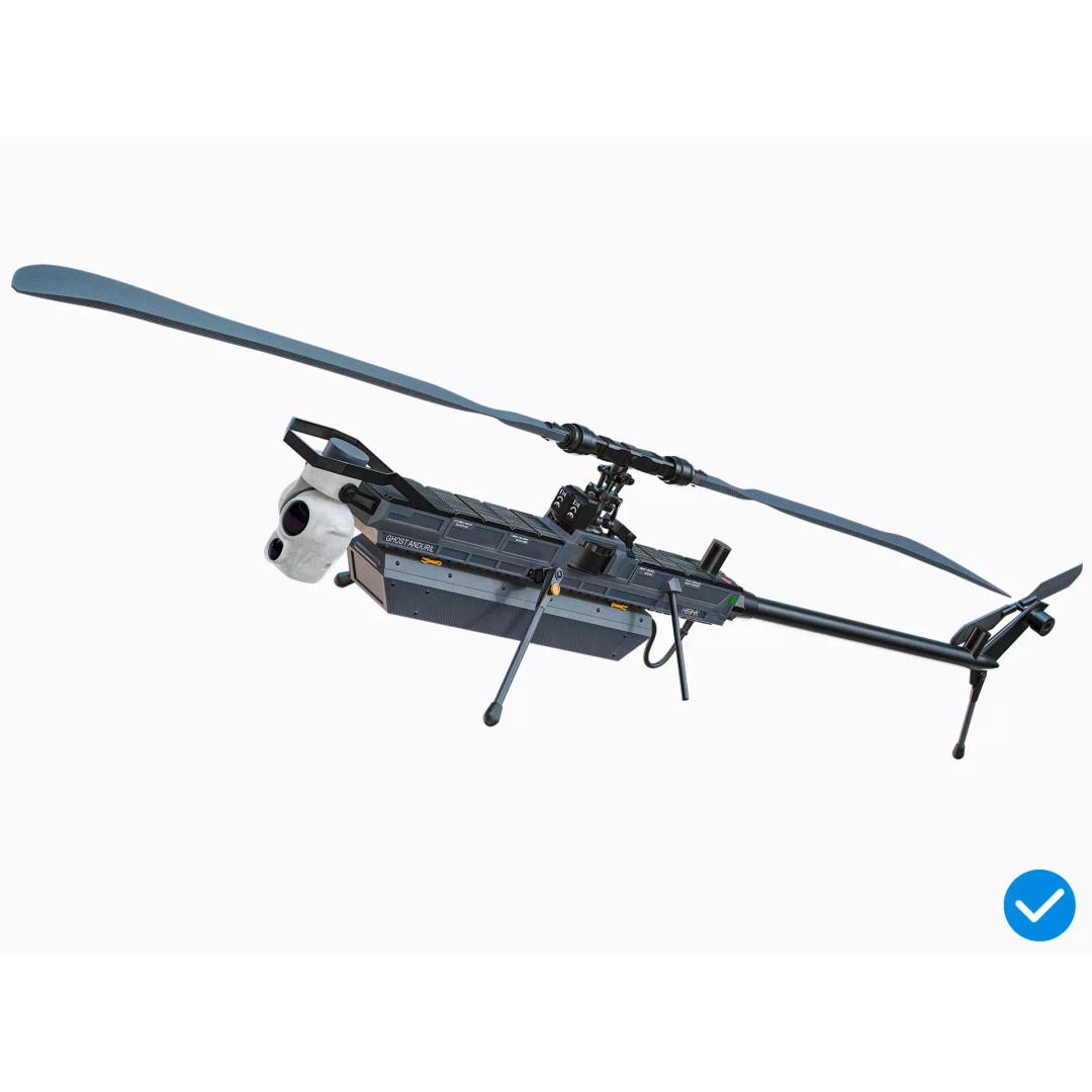 Anduril Ghost Military Drone 3D Model – Low Poly PBR Game Asset, FBX - View 2