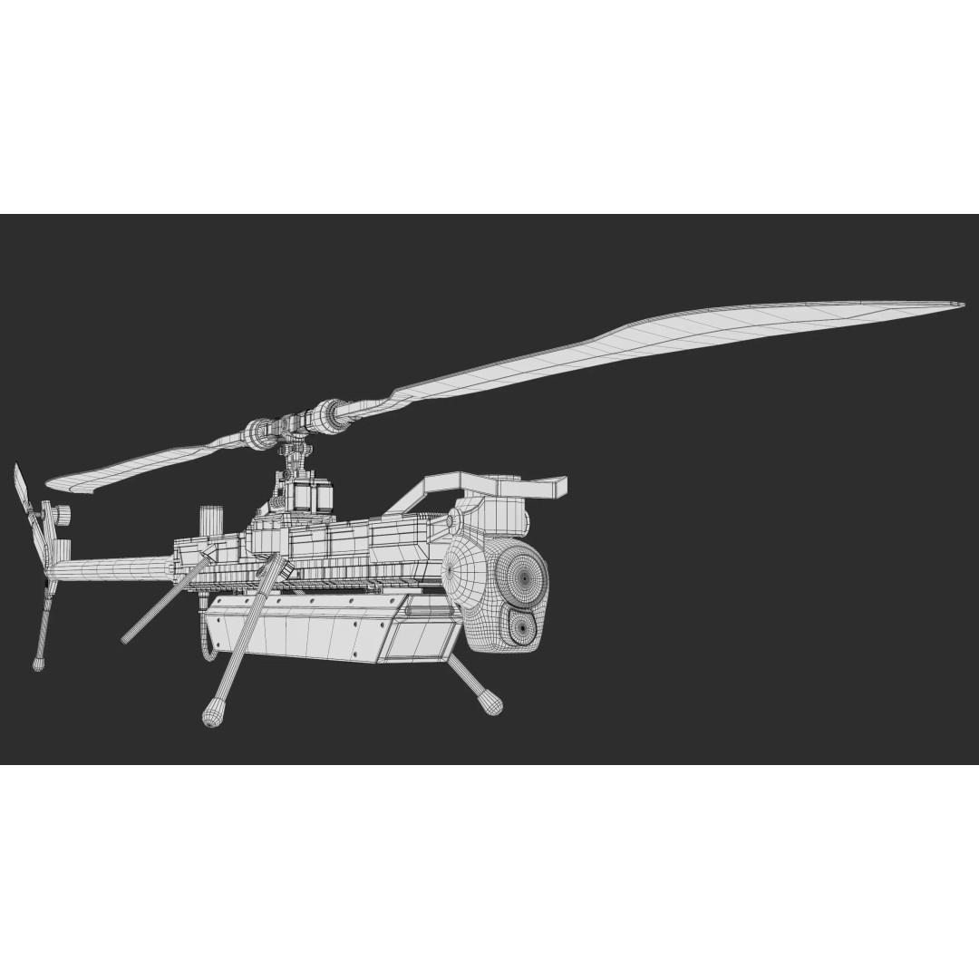 Anduril Ghost Military Drone 3D Model – Low Poly PBR Game Asset, FBX - View 20