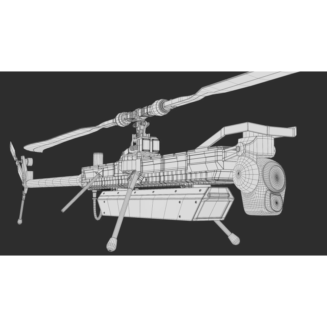 Anduril Ghost Military Drone 3D Model – Low Poly PBR Game Asset, FBX - View 21