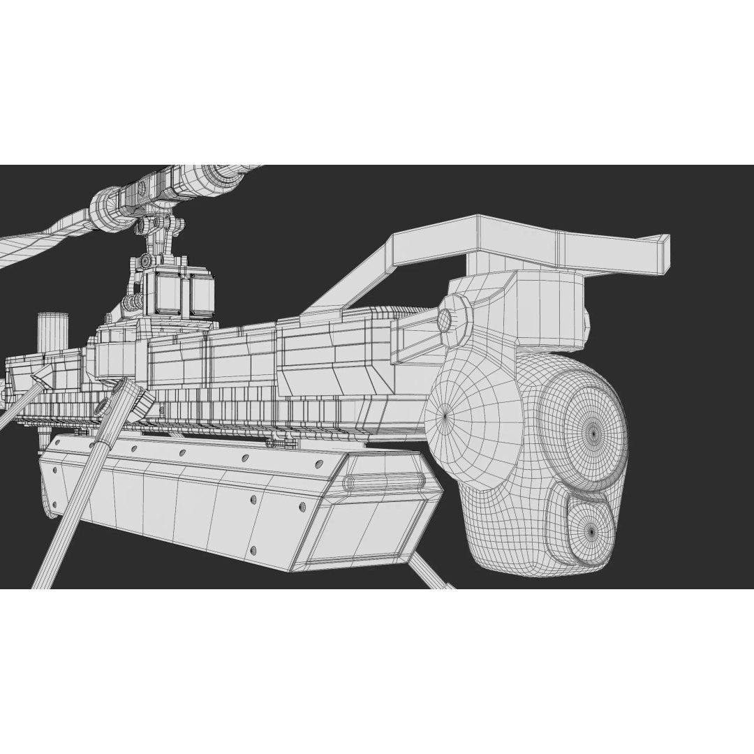 Anduril Ghost Military Drone 3D Model – Low Poly PBR Game Asset, FBX - View 31