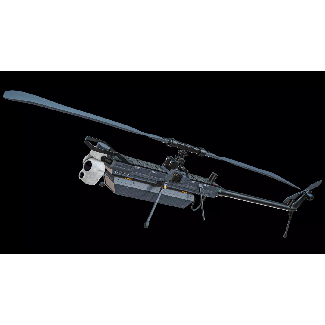 Anduril Ghost Military Drone 3D Model – Low Poly PBR Game Asset, FBX - View 4