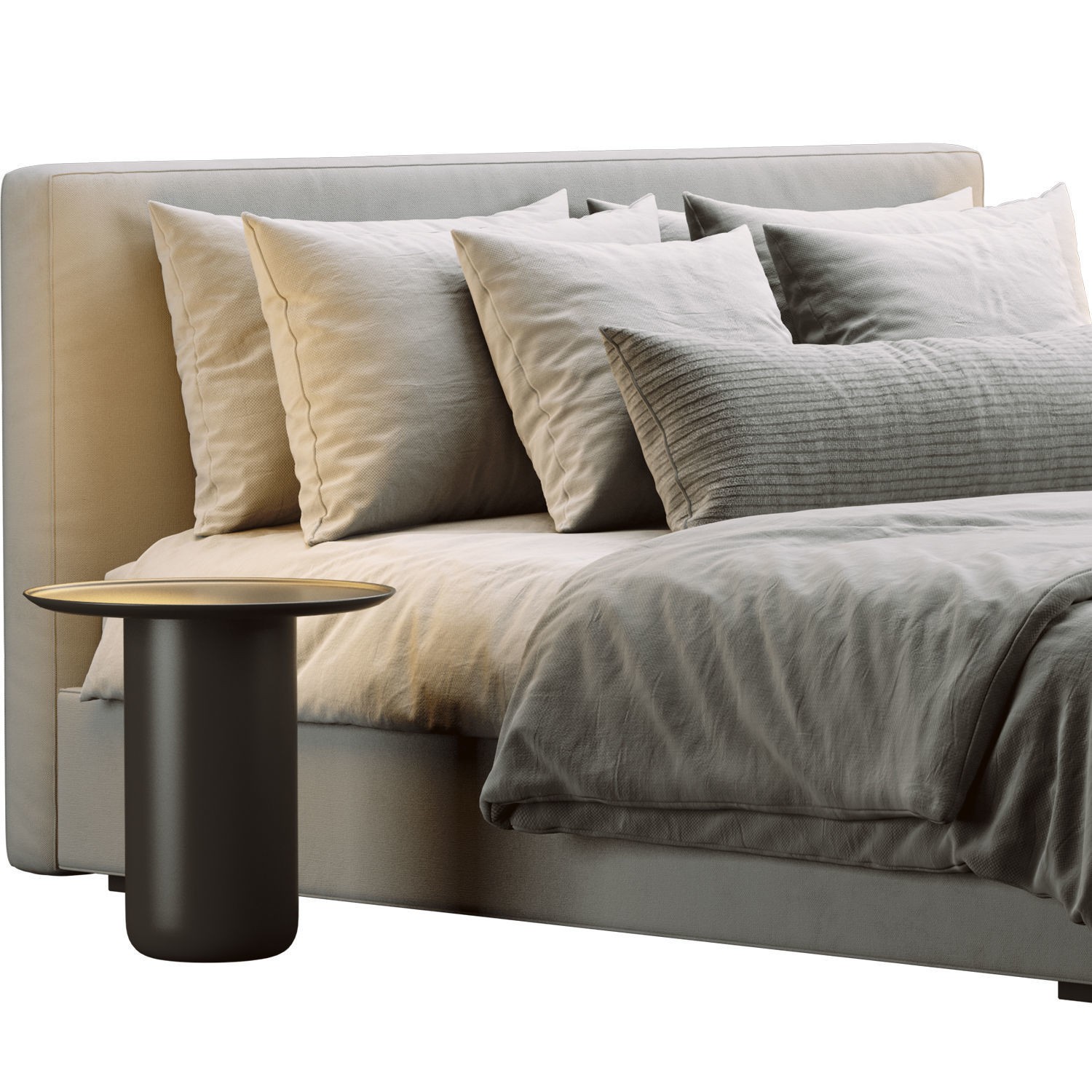 RH Modena Bed - UV Mapped 3D Model