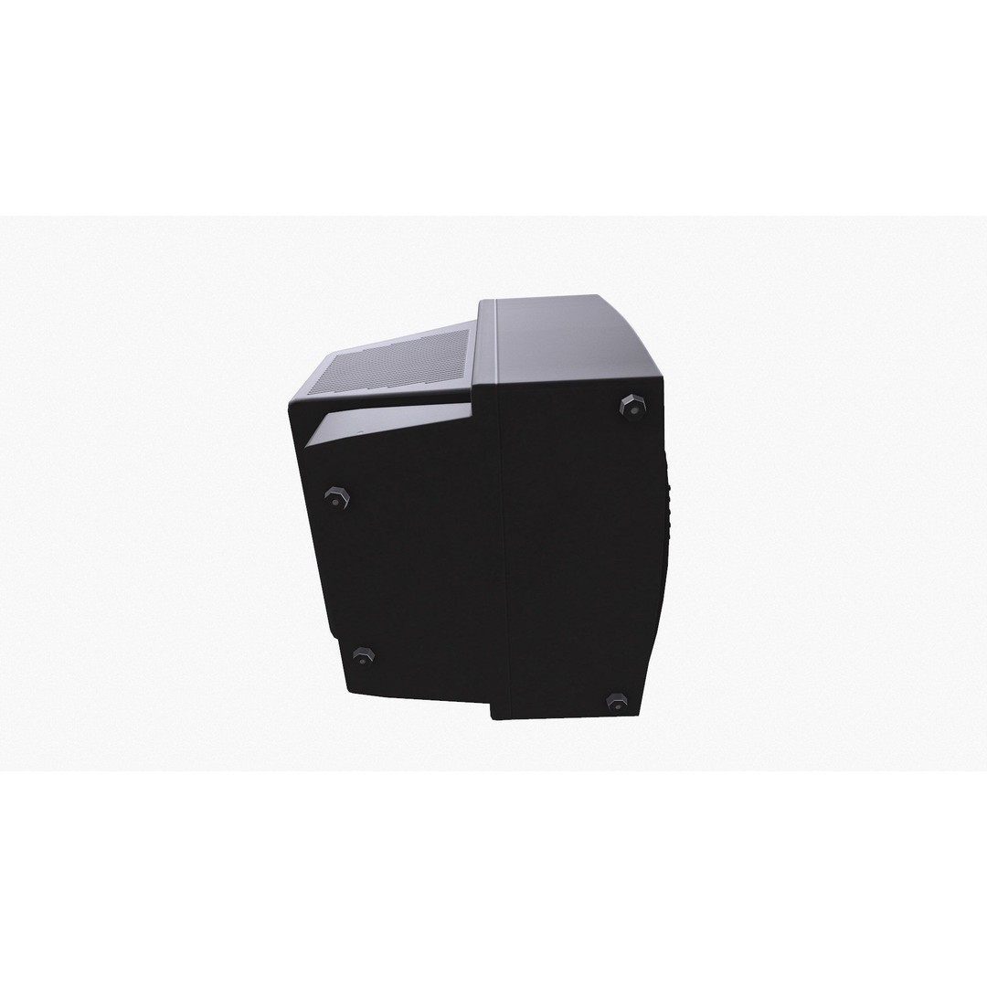 Old CRT Television 3D Model – Low Poly PBR Game Asset, FBX, OBJ - View 18