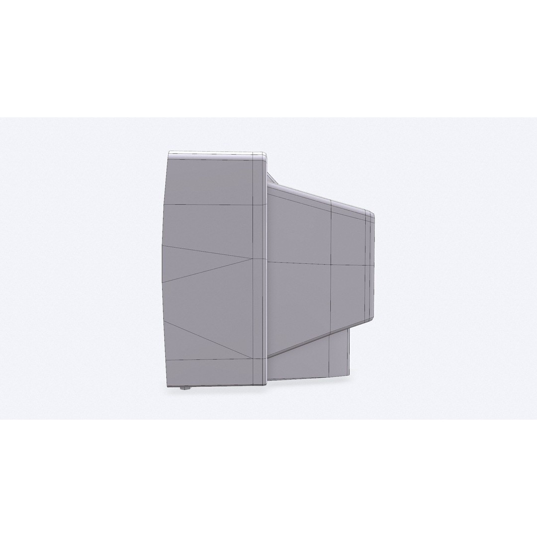 Old CRT Television 3D Model – Low Poly PBR Game Asset, FBX, OBJ - View 30