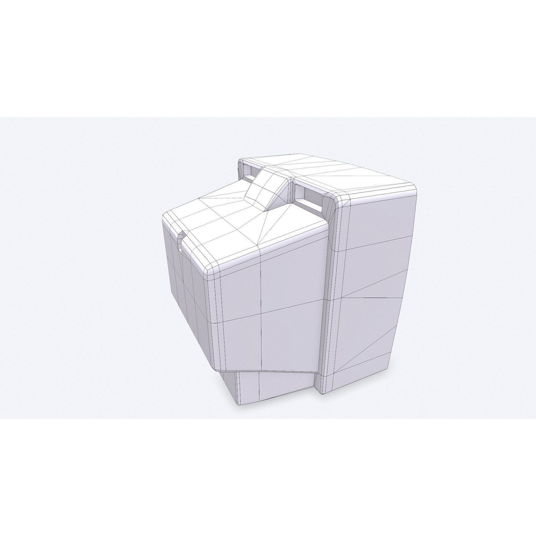Old CRT Television 3D Model – Low Poly PBR Game Asset, FBX, OBJ - View 34