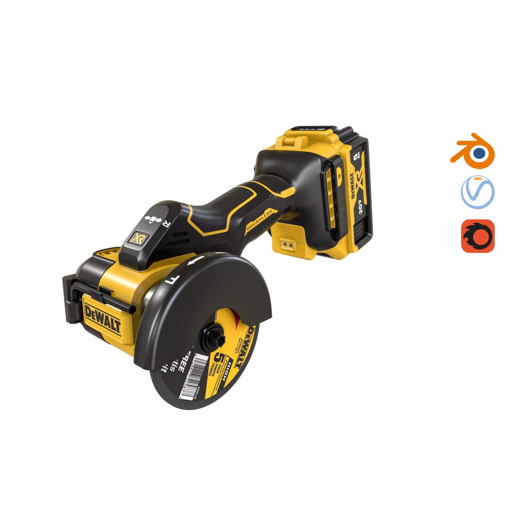 DEWALT DCS438B 3D Model – High Poly PBR Tool for Archviz, FBX & OBJ - View 2