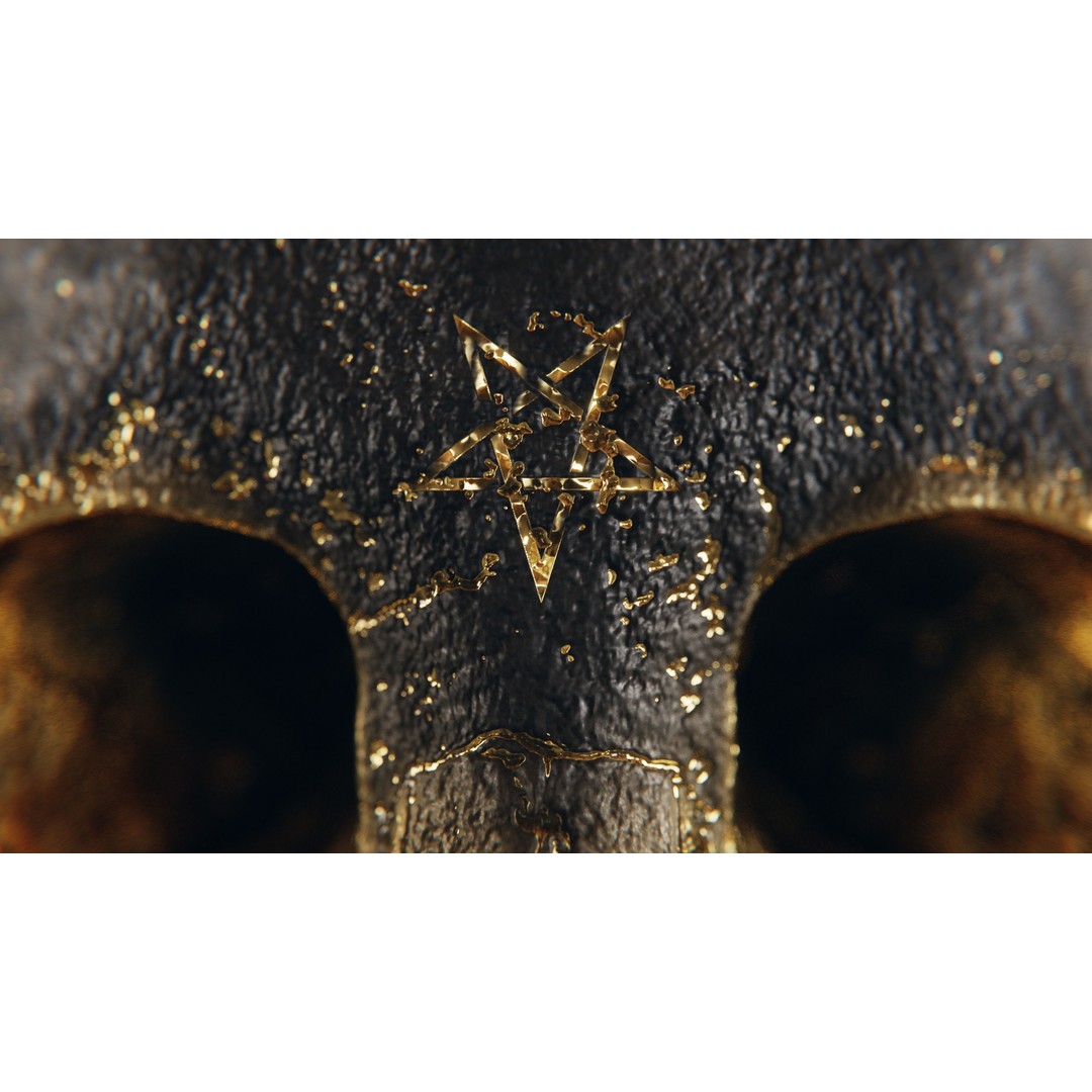 Realistic Ornated Skull 3D Model – PBR Textured, Game-Ready Formats - View 5