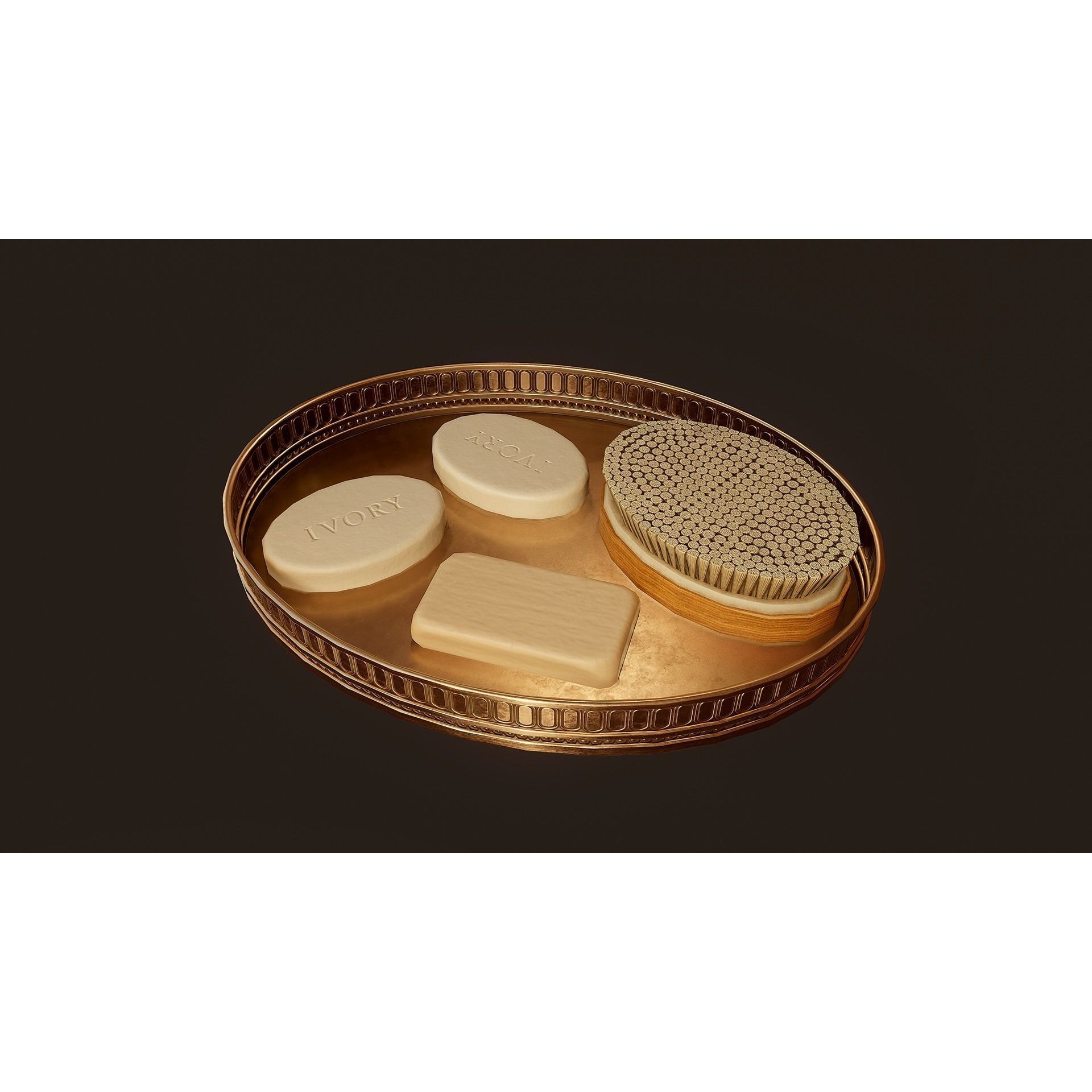 Victorian Bathroom Props Pack - Low-Poly Game-Ready 3D Model - View 12