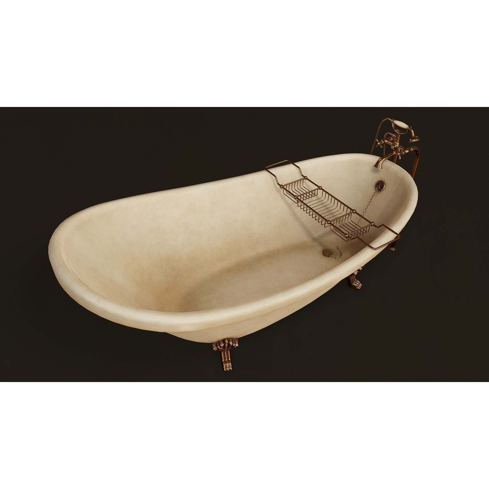 Victorian Bathroom Props Pack - Low-Poly Game-Ready 3D Model - View 15