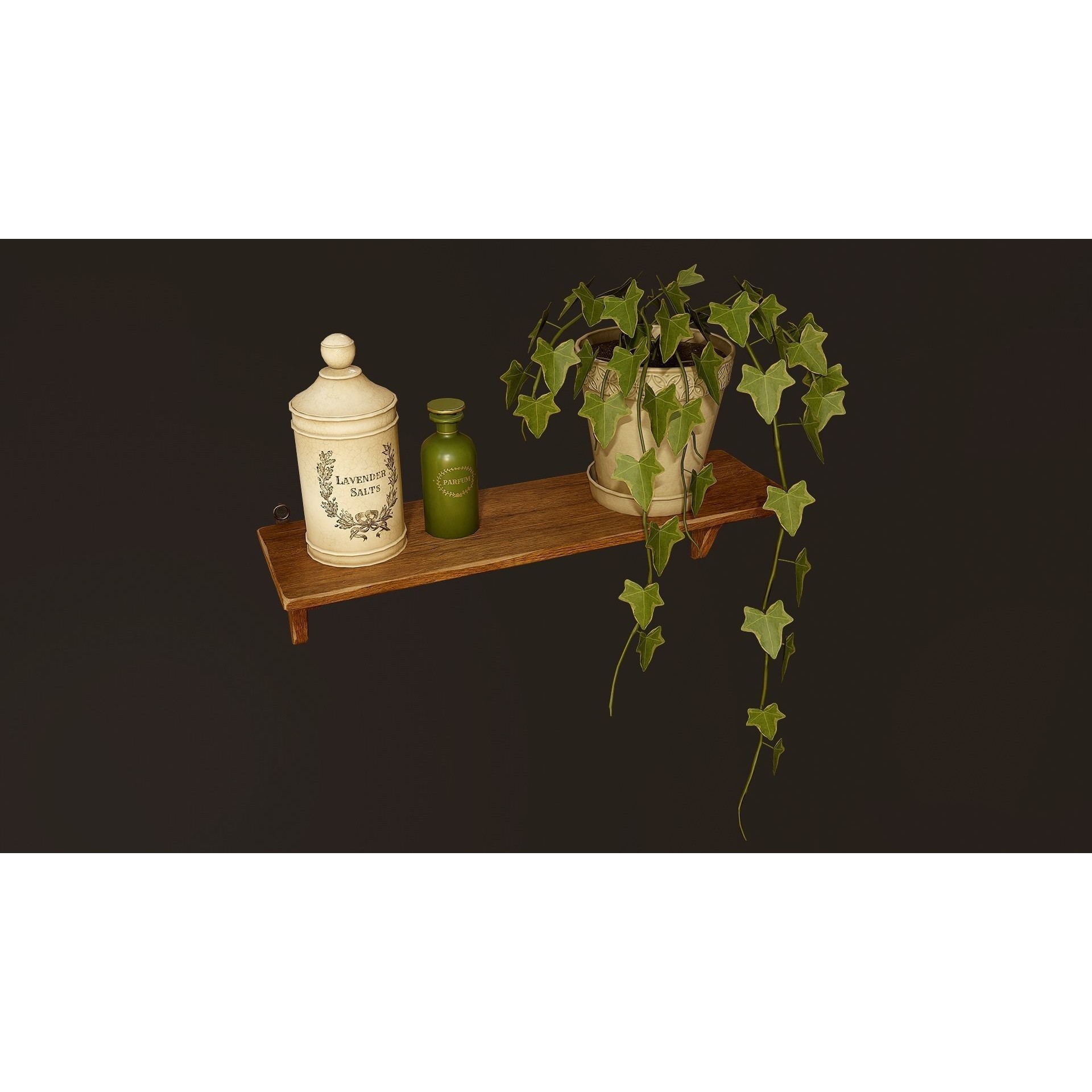 Victorian Bathroom Props Pack - Low-Poly Game-Ready 3D Model - View 19