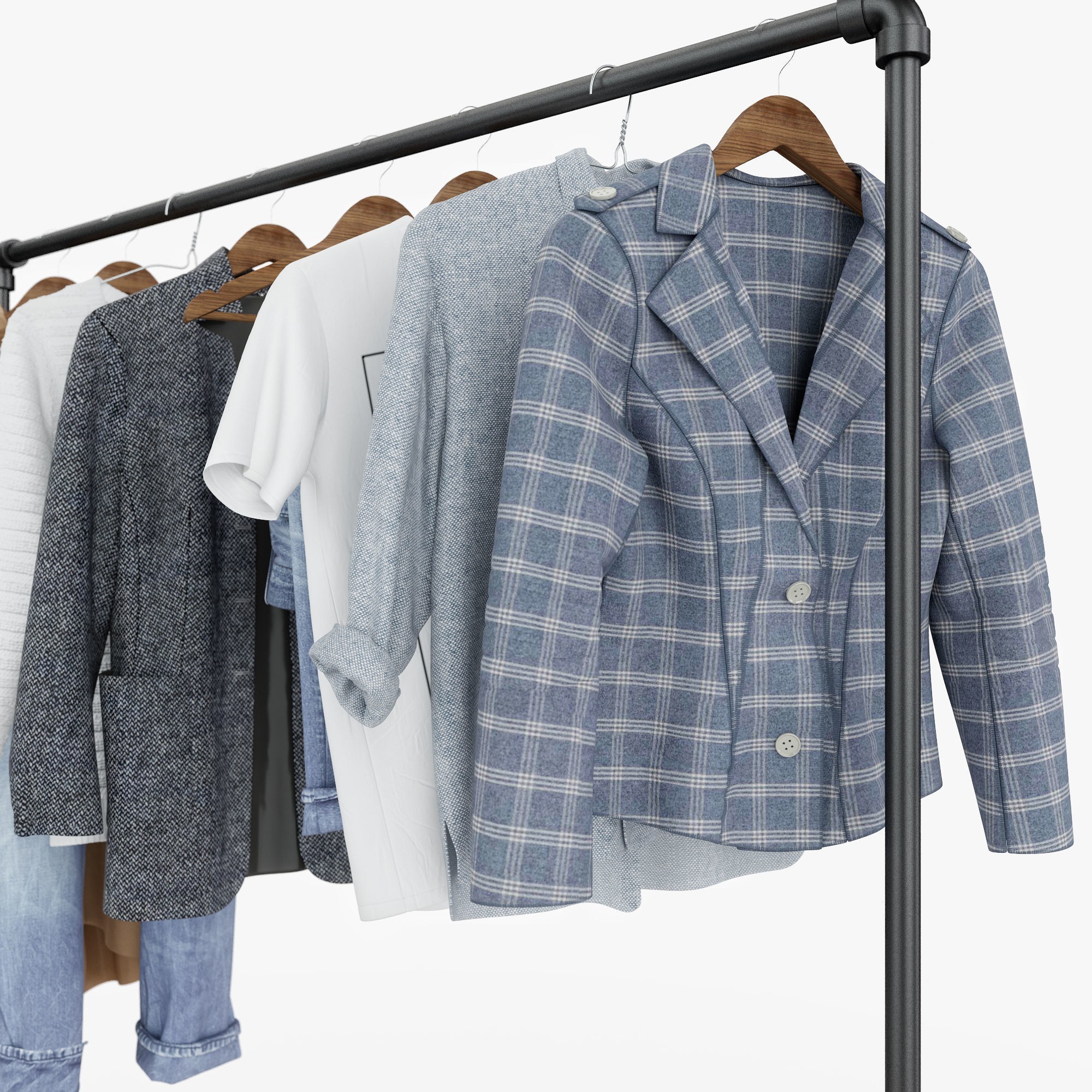 Casual Wardrobe Set - Game-Ready 3D Model - View 8