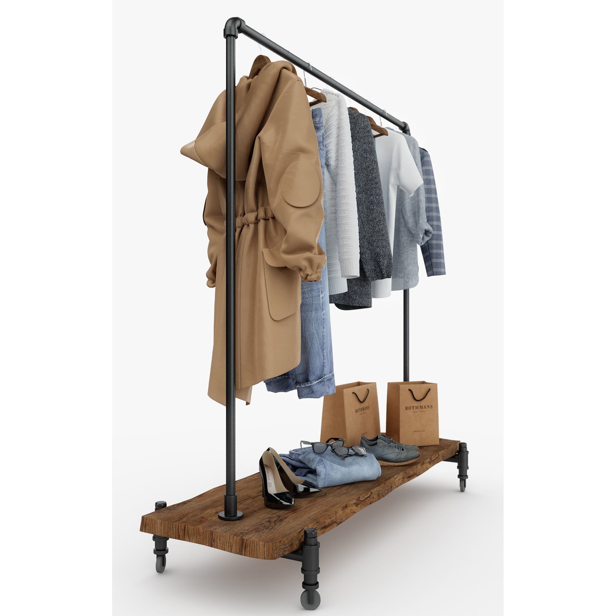 Casual Wardrobe Set - Game-Ready 3D Model - View 9