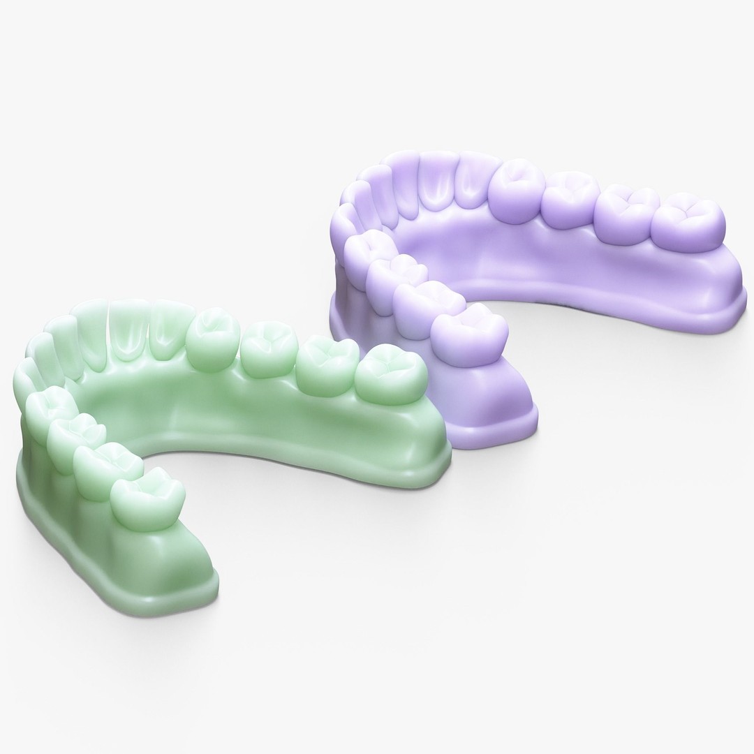 Dentures Mold 3D Model – High Poly Anatomical Asset, FBX, OBJ - View 4
