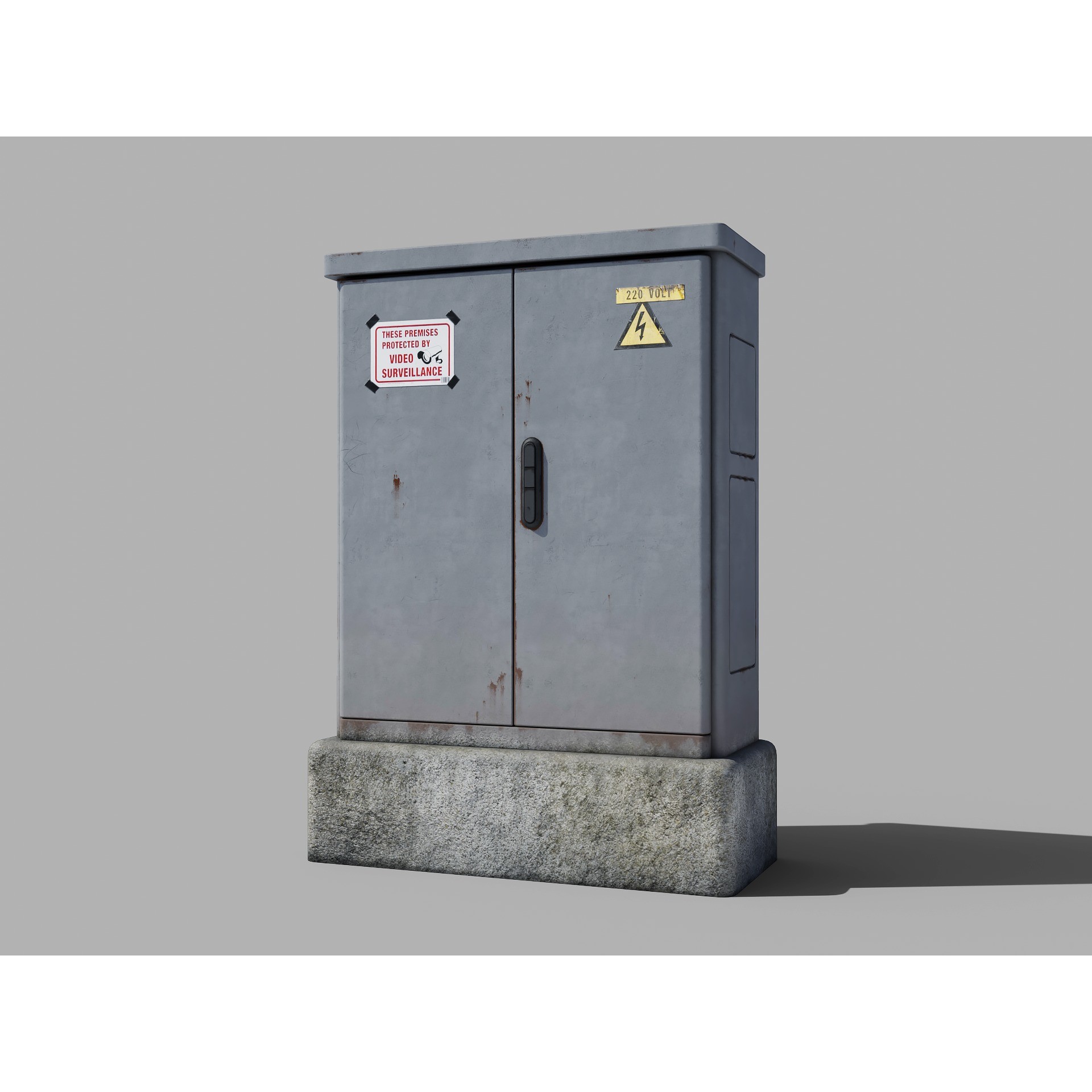 Parisian Urban Street Props Pack - Low-Poly 3D Model - View 3