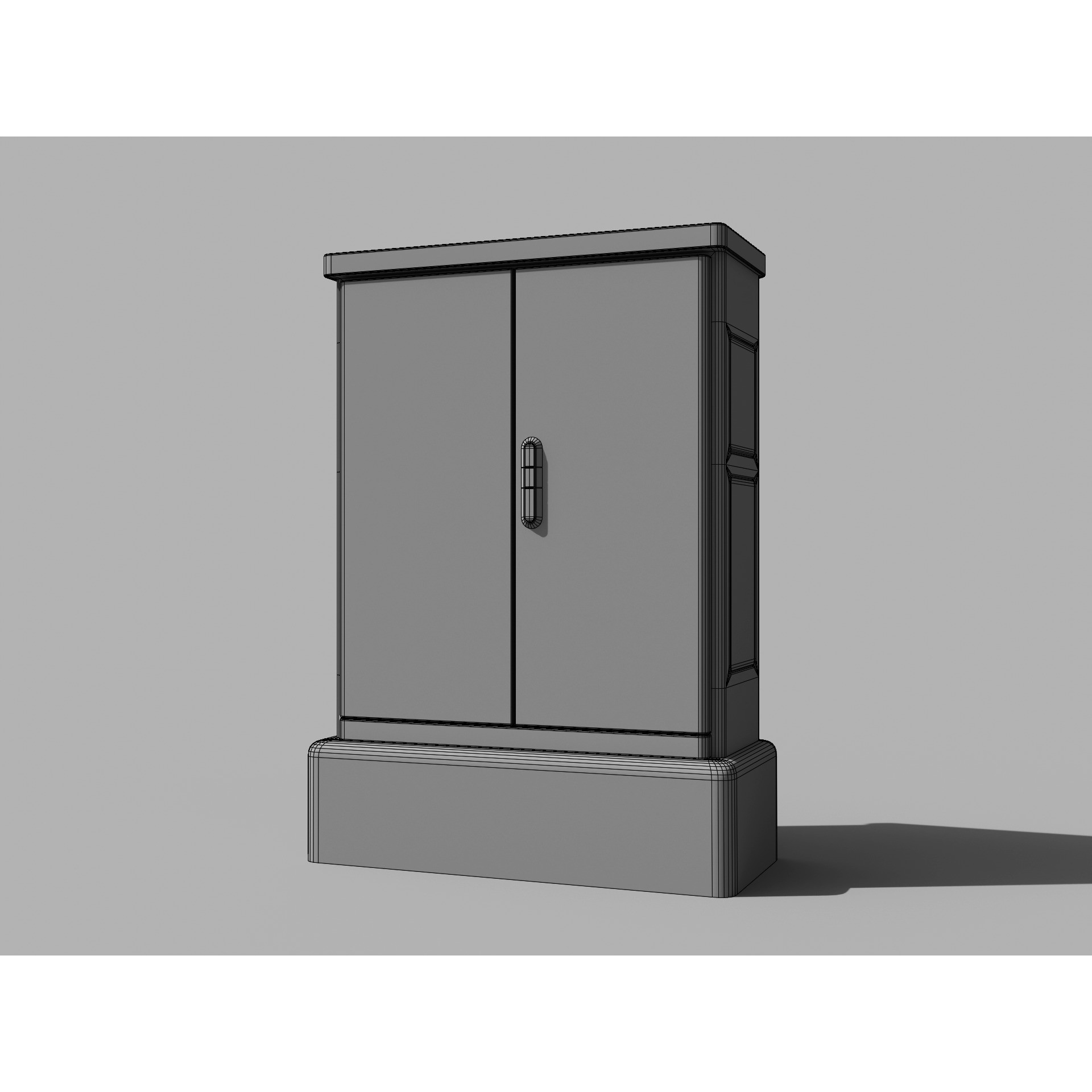 Parisian Urban Street Props Pack - Low-Poly 3D Model - View 4