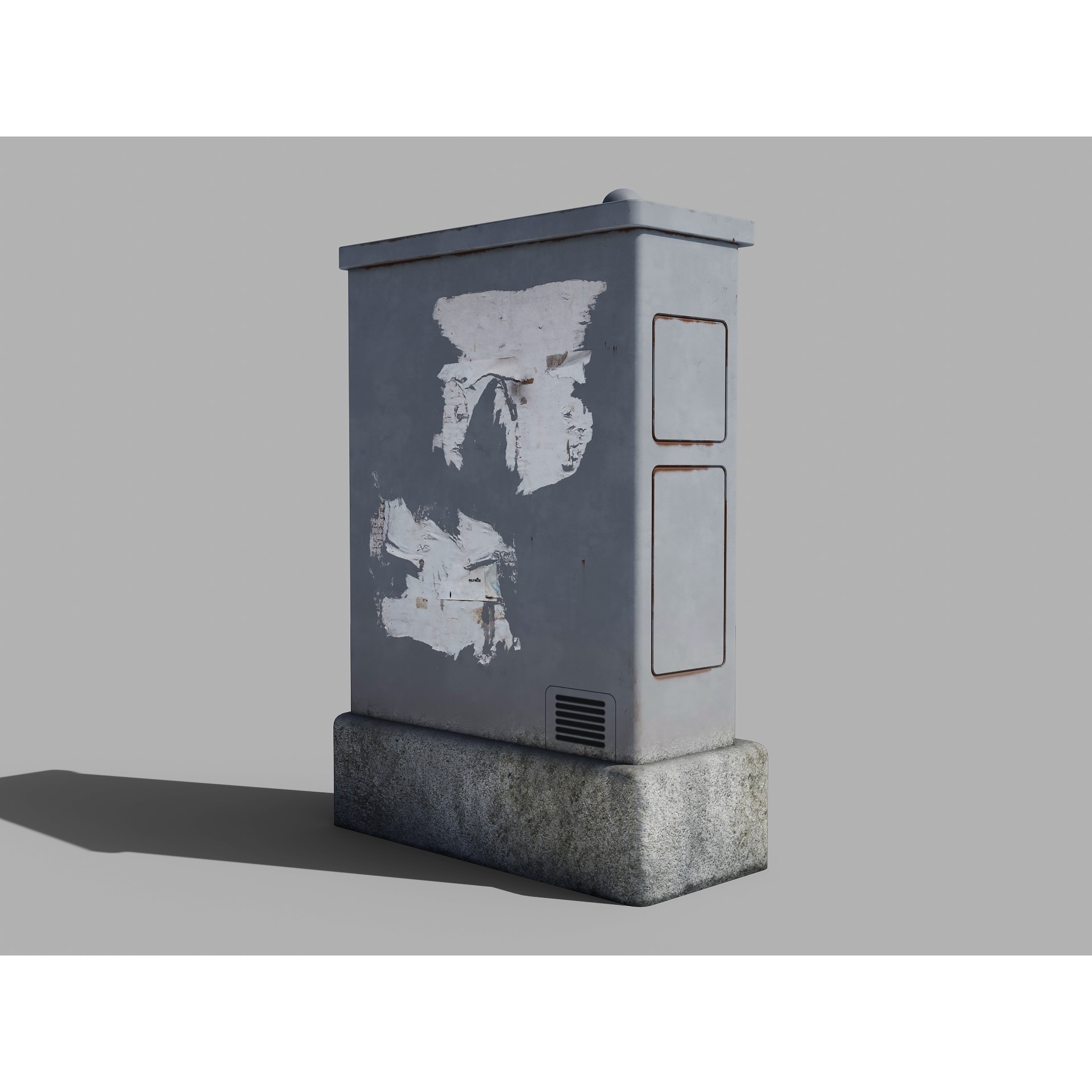 Parisian Urban Street Props Pack - Low-Poly 3D Model - View 5