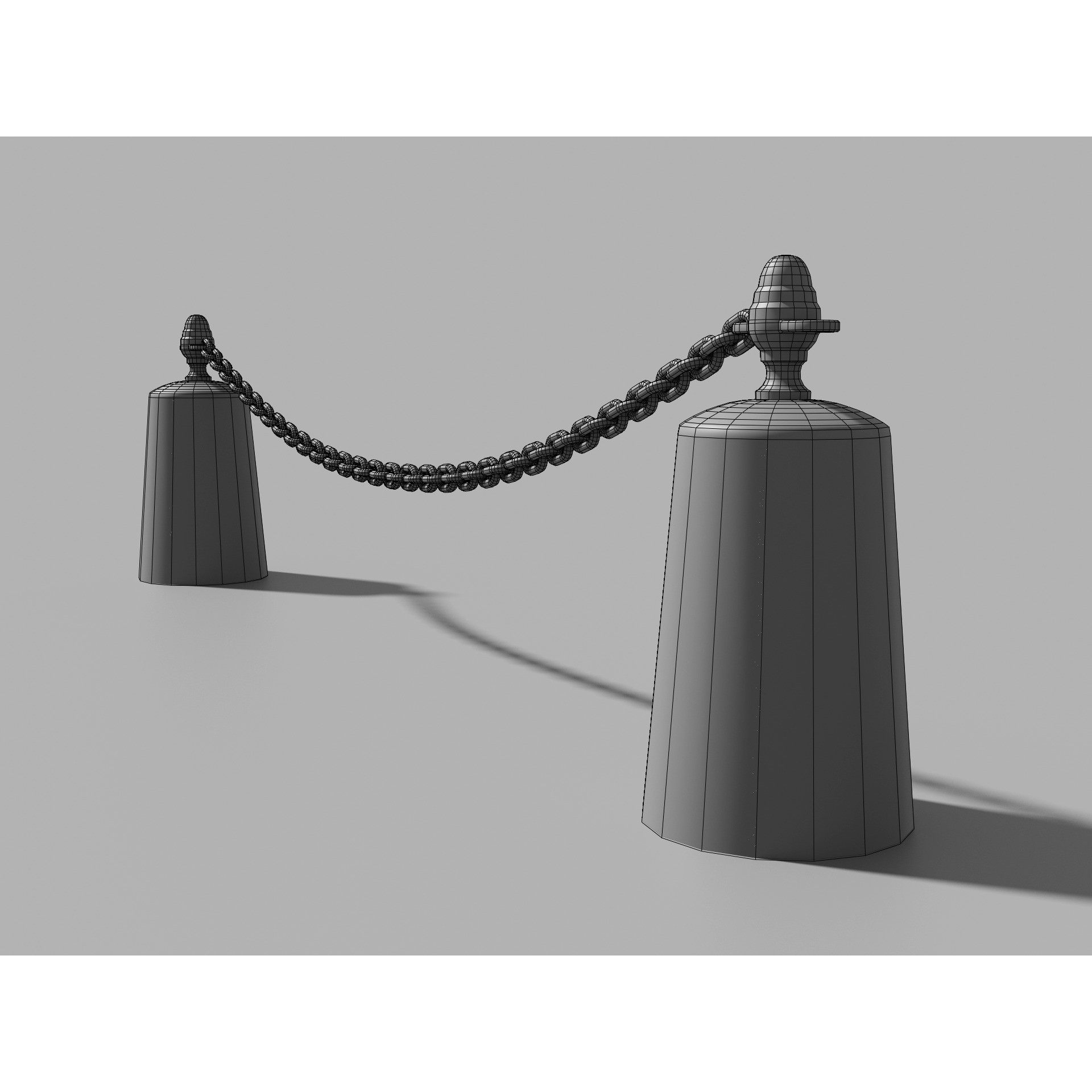 Parisian Urban Street Props Pack - Low-Poly 3D Model - View 8