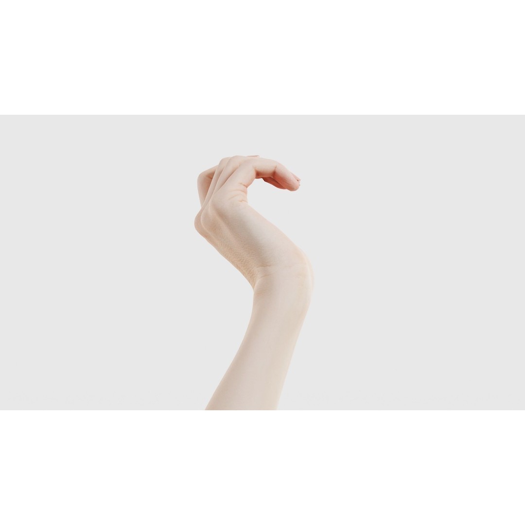 Single Hand 3D Model – Low Poly Photogrammetry Character Asset, FBX - View 21