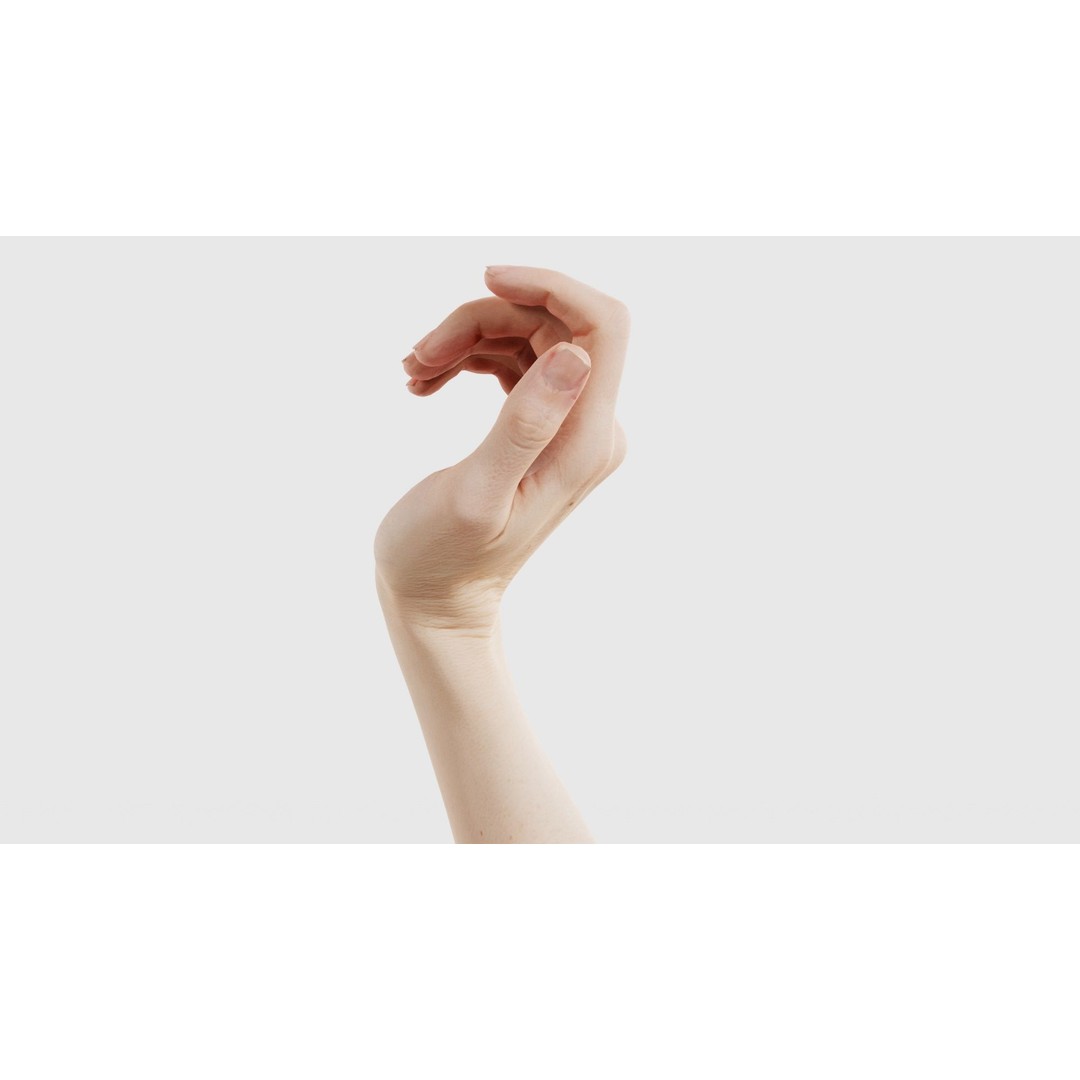 Single Hand 3D Model – Low Poly Photogrammetry Character Asset, FBX - View 27