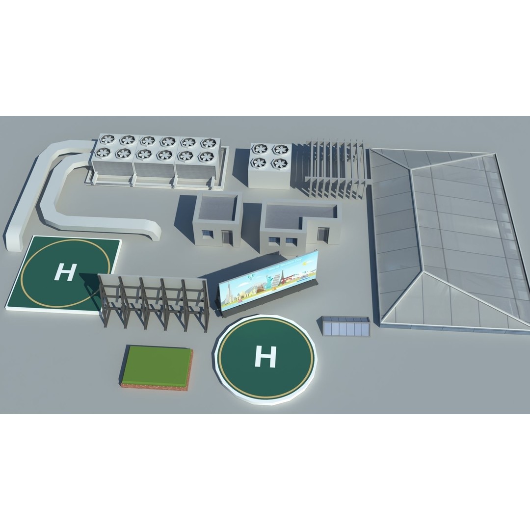 Realistic Lowpoly City 3D Model – Low Poly Game Asset, FBX, V-Ray - View 52