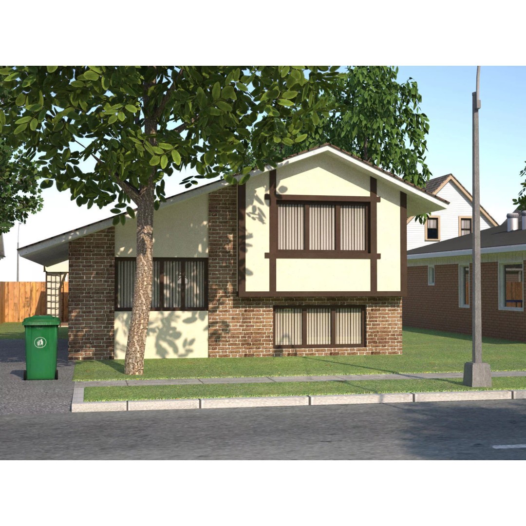 City Town KC10 3D Model – Low Poly Modular City Blocks, FBX - View 19
