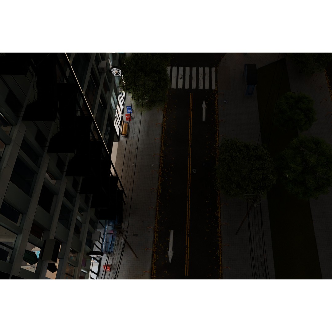 Hexagon City 3D Model – High-Detail Cityscape for Games, Blender - View 30