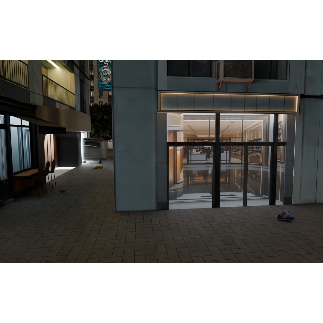 Hexagon City 3D Model – High-Detail Cityscape for Games, Blender - View 31