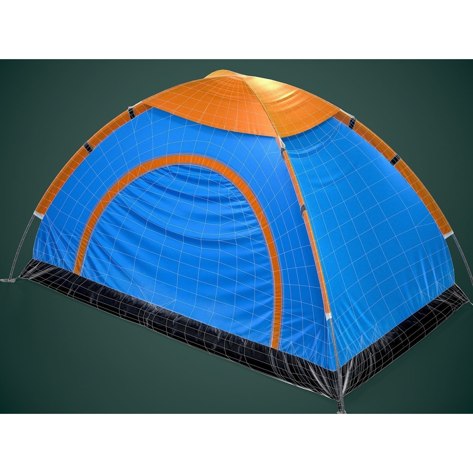 Camping Tent - Low-Poly Game-Ready 3D Model - View 10