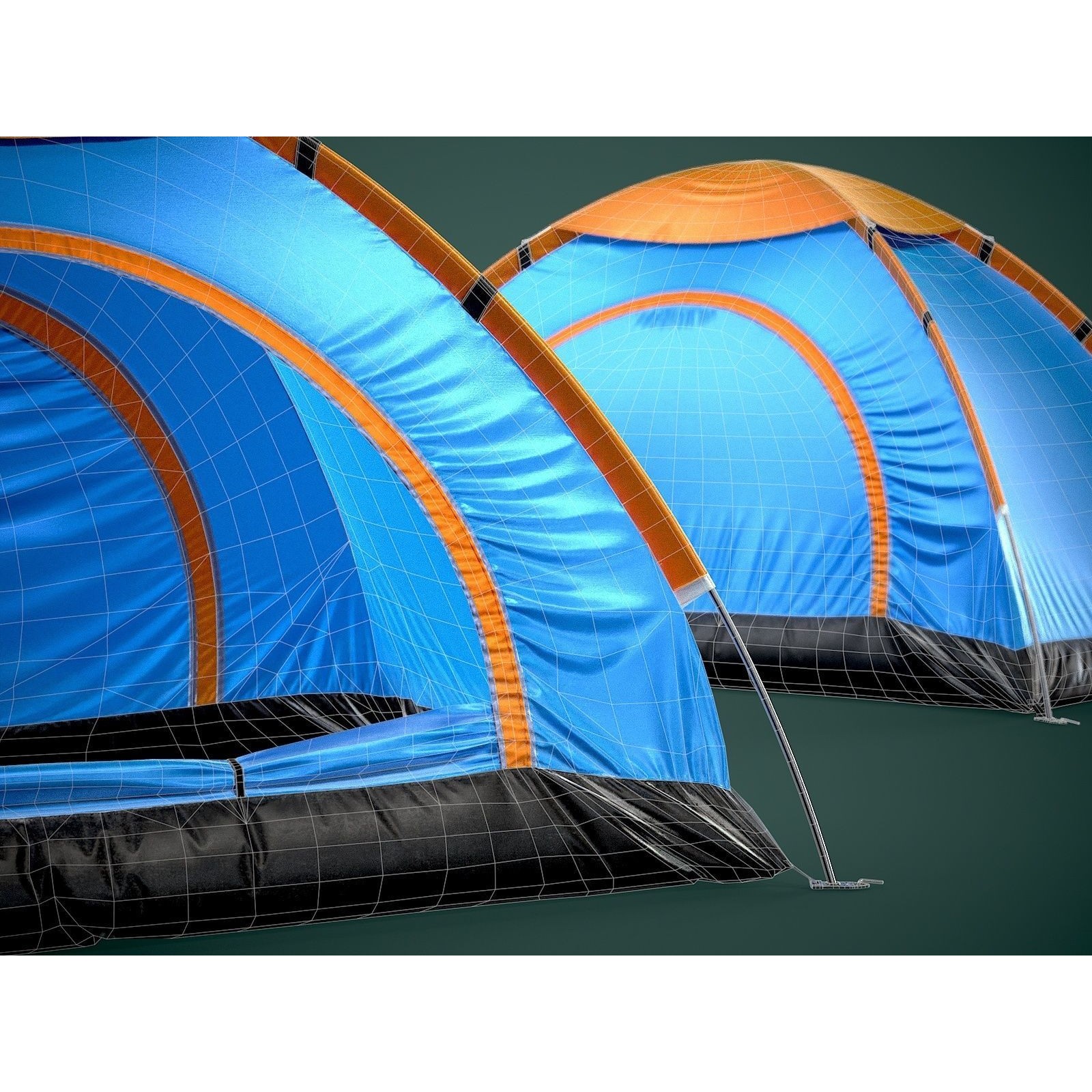 Camping Tent - Low-Poly Game-Ready 3D Model - View 14