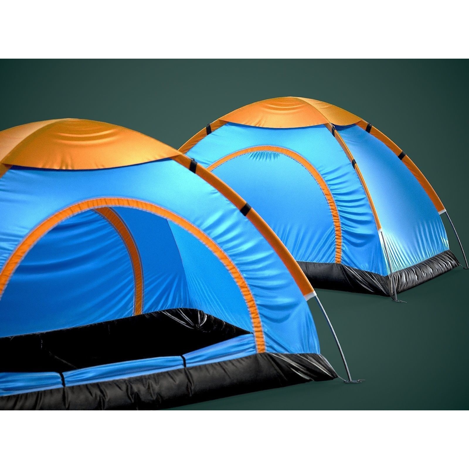 Camping Tent - Low-Poly Game-Ready 3D Model - View 15