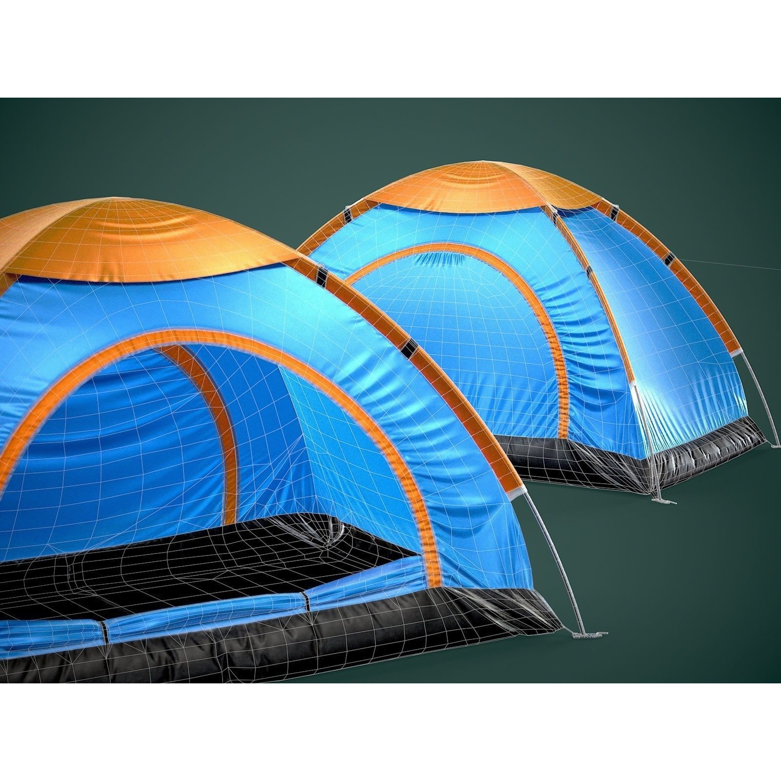 Camping Tent - Low-Poly Game-Ready 3D Model - View 16