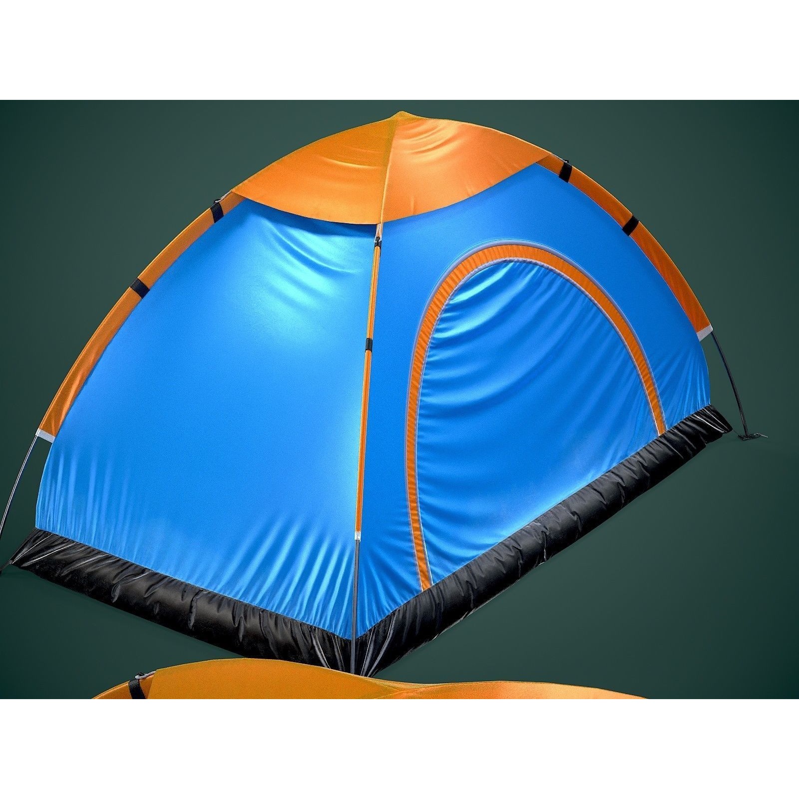 Camping Tent - Low-Poly Game-Ready 3D Model - View 7