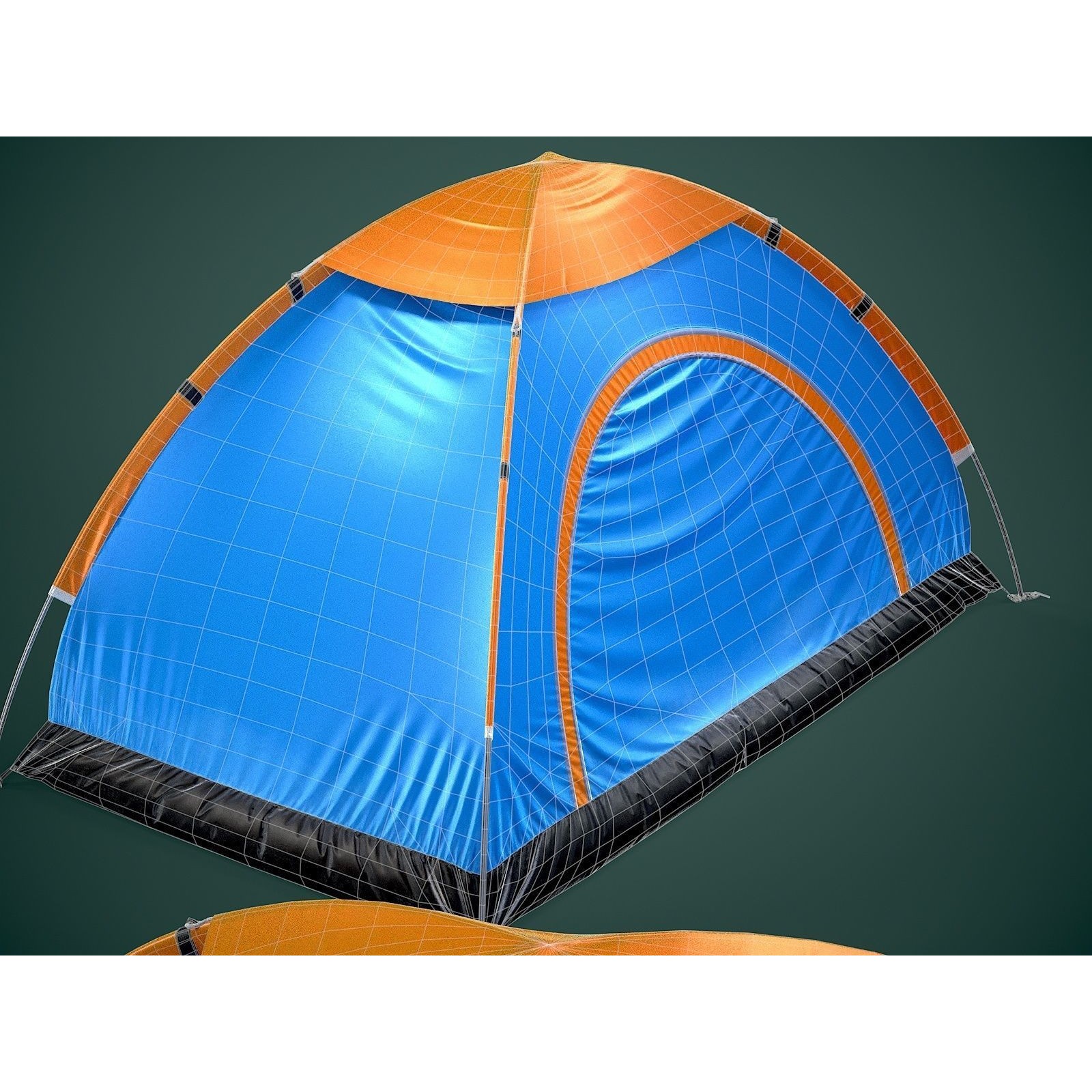 Camping Tent - Low-Poly Game-Ready 3D Model - View 8