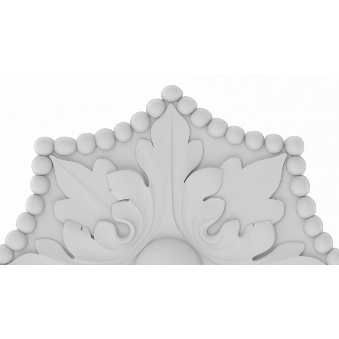 Classic Pattern 3D Model – Architectural Ornament with Textures, FBX, OBJ - View 7