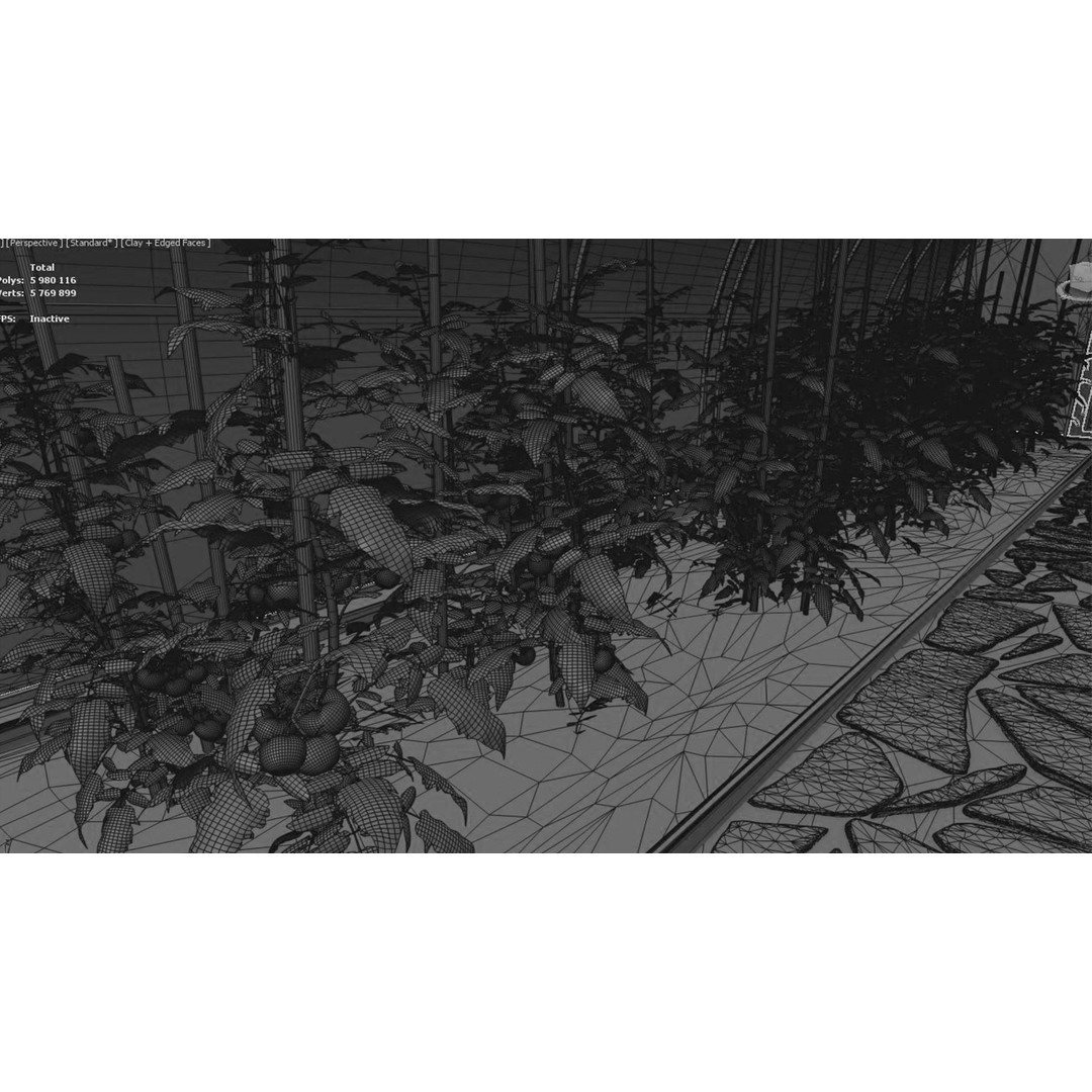 Greenhouse 3D Model – Botanical Exterior with Textures, FBX & OBJ - View 12