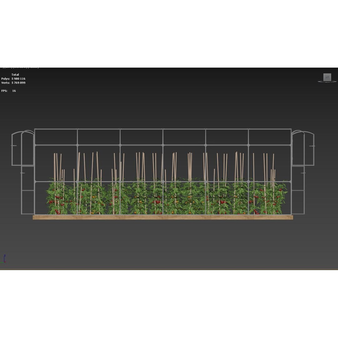 Greenhouse 3D Model – Botanical Exterior with Textures, FBX & OBJ - View 22