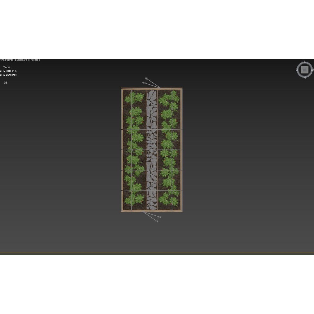 Greenhouse 3D Model – Botanical Exterior with Textures, FBX & OBJ - View 28