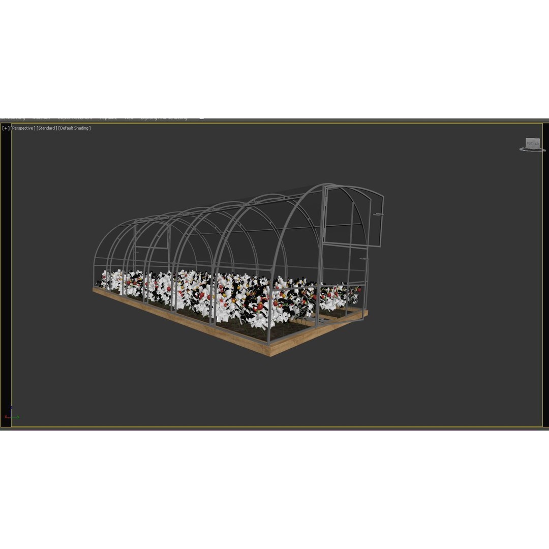 Greenhouse 3D Model – Botanical Exterior with Textures, FBX & OBJ - View 32