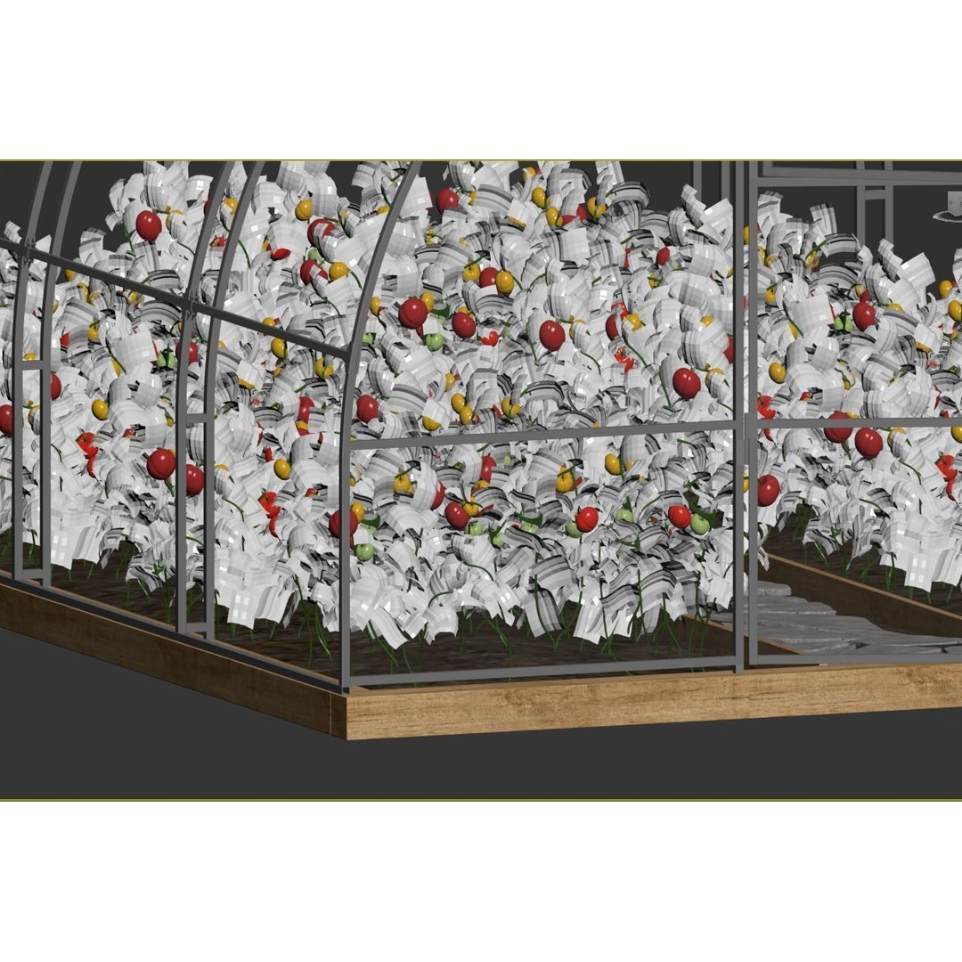 Greenhouse 3D Model – Botanical Exterior with Textures, FBX & OBJ - View 34