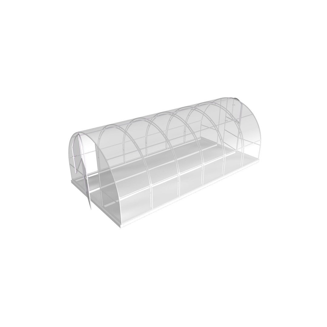 Greenhouse 3D Model – Botanical Exterior with Textures, FBX & OBJ - View 35