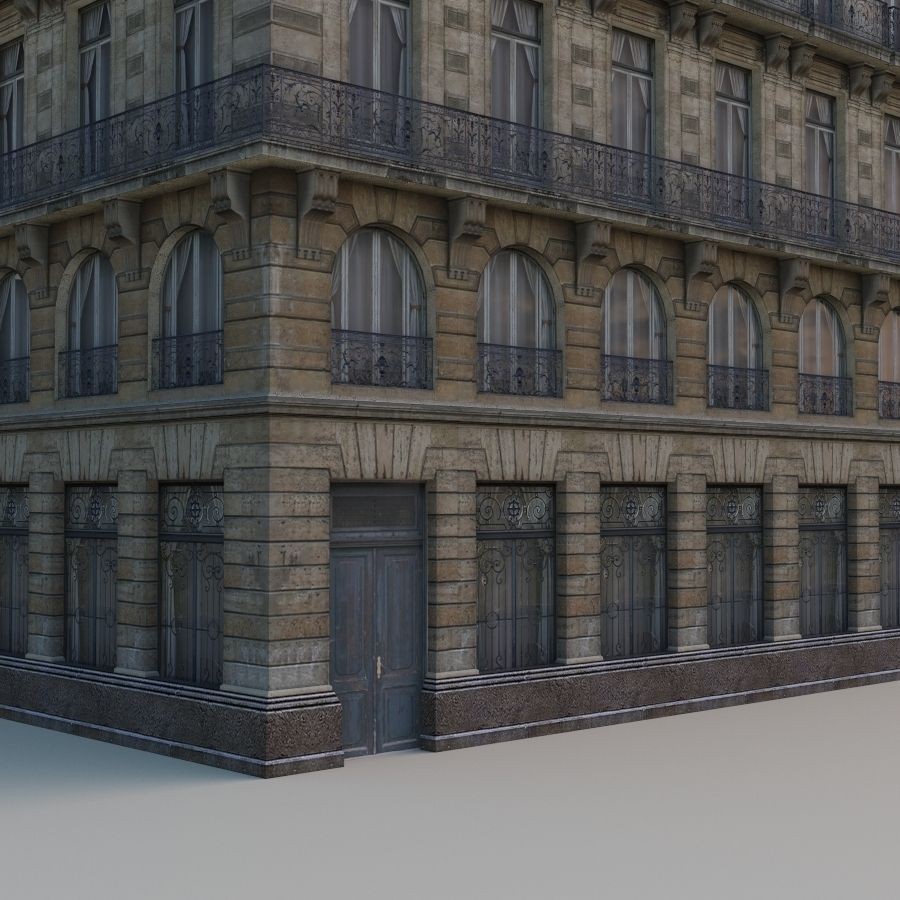 European House 3D Model – Low Poly Architectural Asset, FBX, OBJ