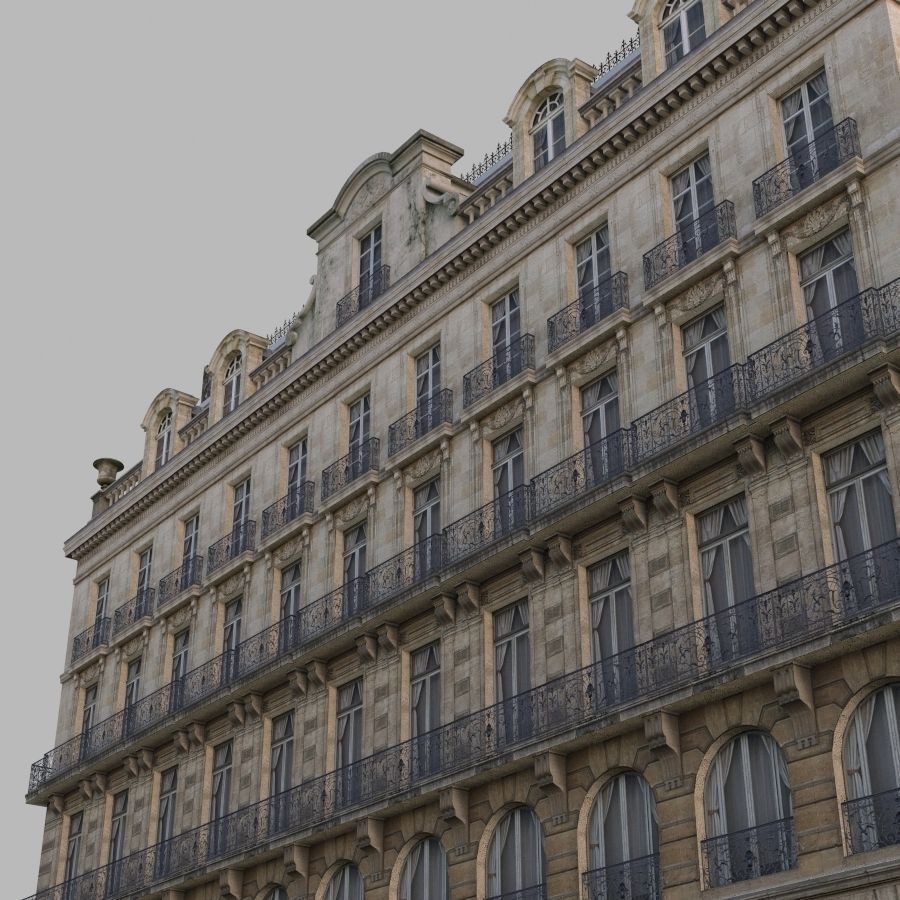 European House 3D Model – Low Poly Architectural Asset, FBX, OBJ - View 12
