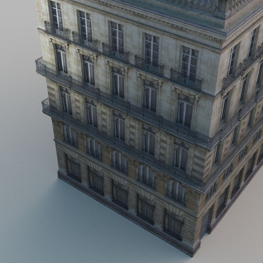 European House 3D Model – Low Poly Architectural Asset, FBX, OBJ - View 15