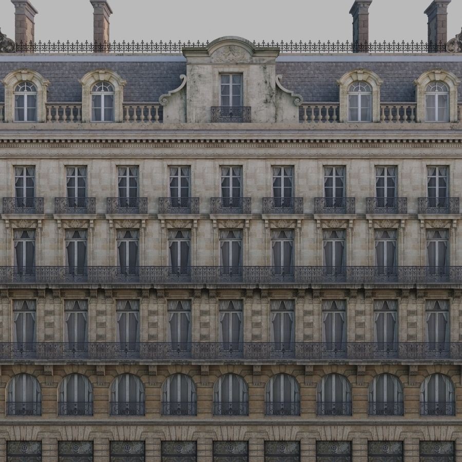 European House 3D Model – Low Poly Architectural Asset, FBX, OBJ - View 4