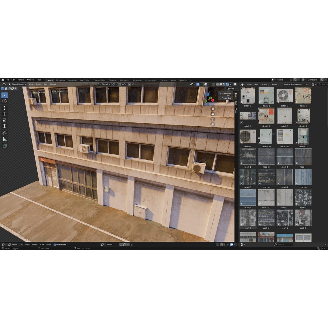 Tokyo City Building Kit 3D Model – Low Poly Urban Assets for Blender - View 5