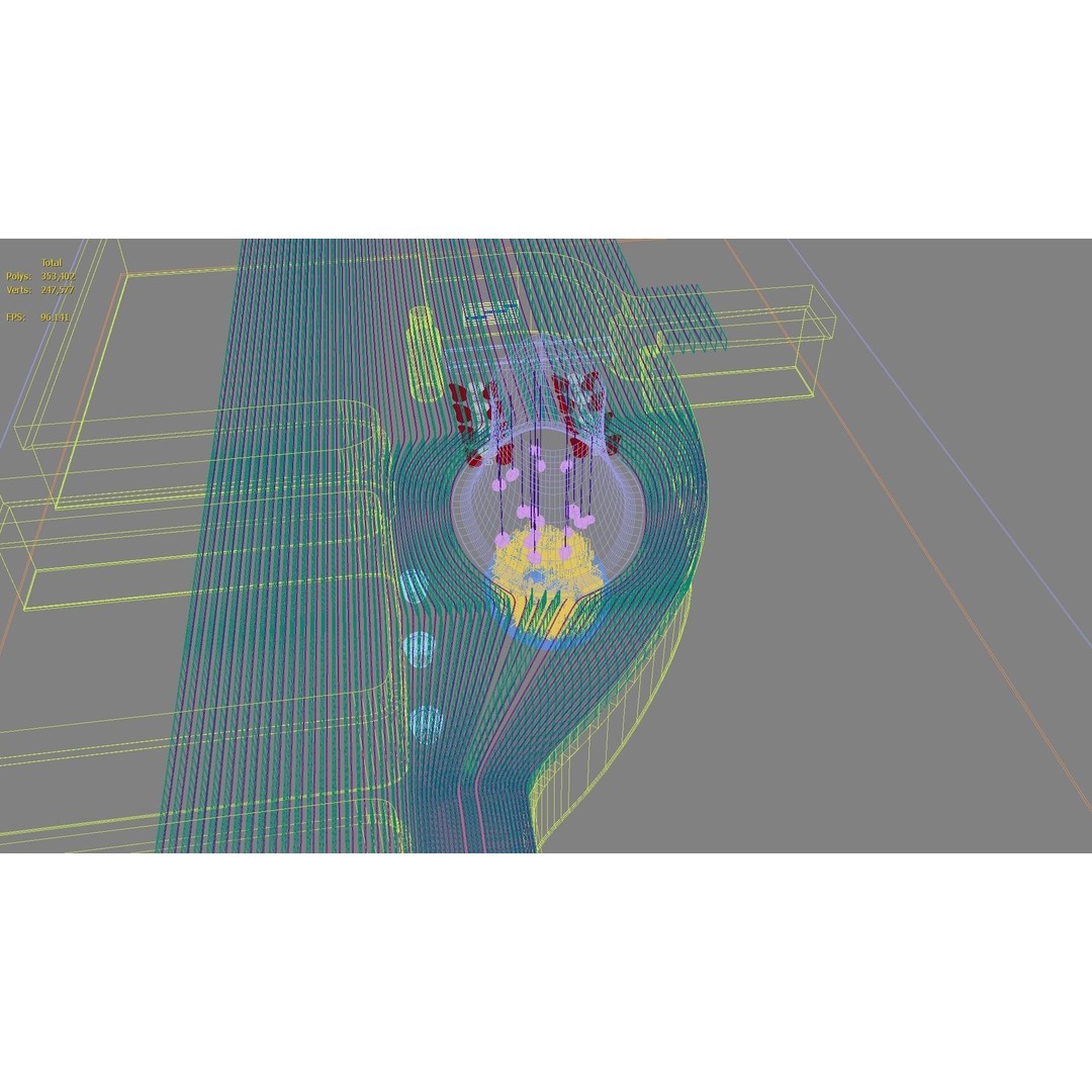 Futuristic Exhibition Room 3D Model – Contemporary Architectural Showroom, FBX, OBJ, Blender - View 19