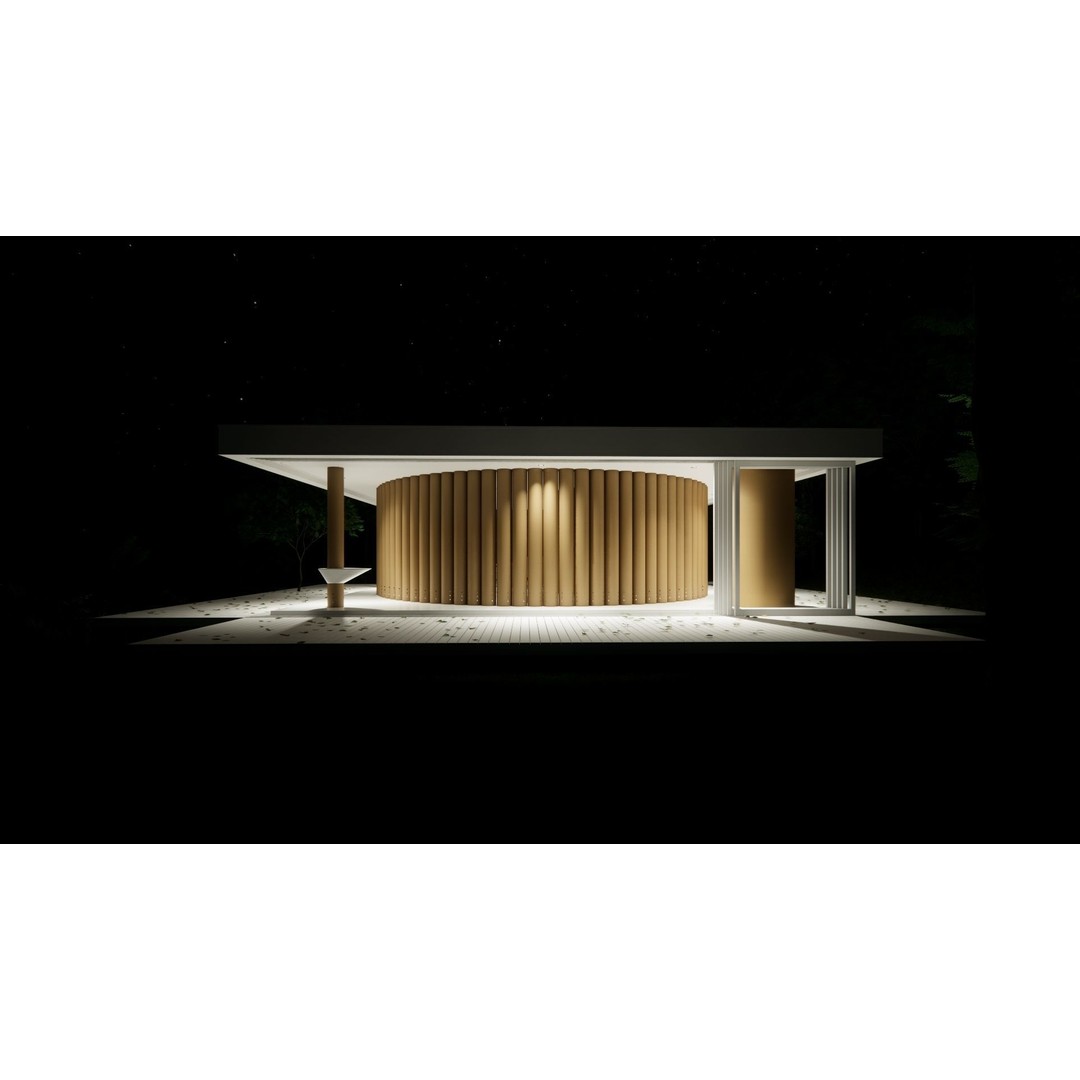 Paper House 3D Model – Architectural Structure, PBR Textures, FBX, OBJ - View 15